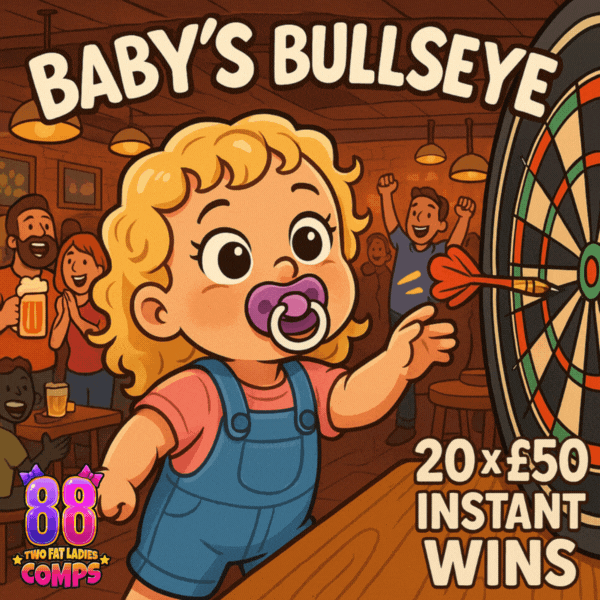 Baby's Bullseye - 20 x £50 To Be Won 🎯