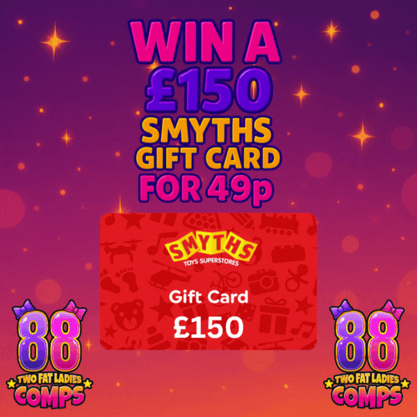 🎁 WIN A £150 SMYTHS TOYS SUPERSTORE GIFT CARD FOR 49P 🧸